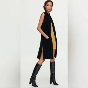 Wilfred Longline Knit Sweater in Black